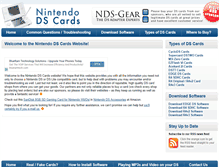 Tablet Screenshot of nintendodscards.com